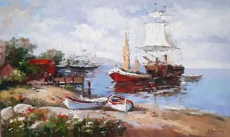 2225-T3 | 90cm x 60cm | bateaux 